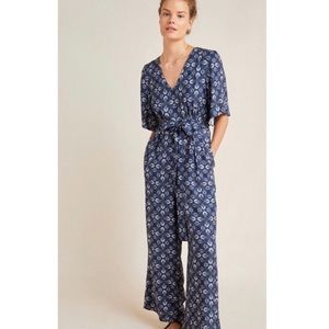 Anthro. LAIA Norma Patterned Jumpsuit Sz XS Petite